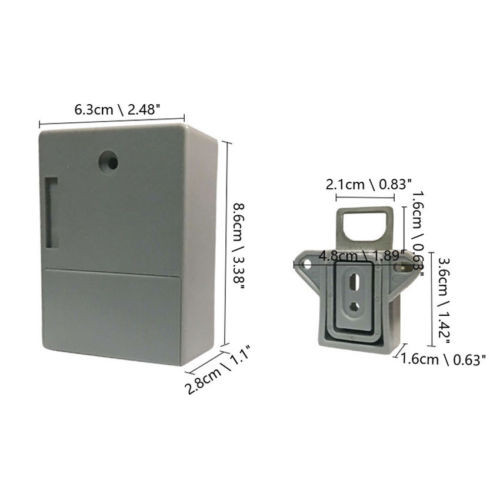 10 lock systems, Hidden RFID Cabinet Drawer Lock, 3 user fobs